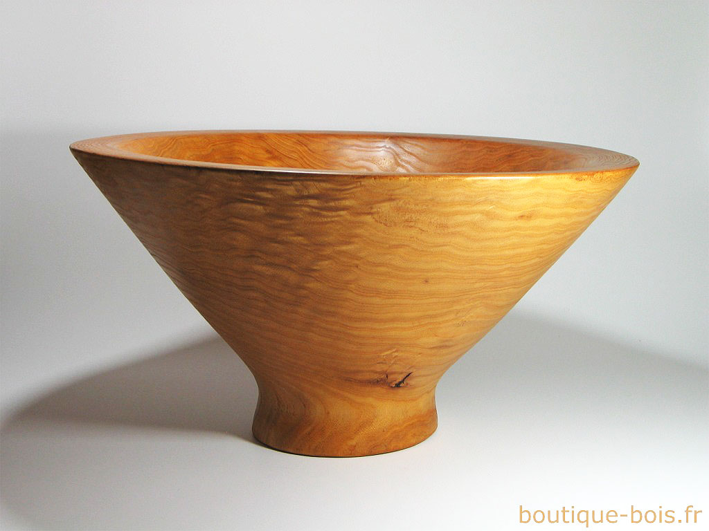 Coupe à Fruits En Bois – Tournage Artisanal – Finition Vernis Alimentaire